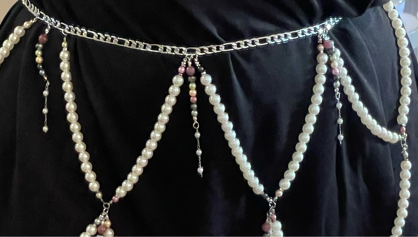 Silver Cascade Waist Chain