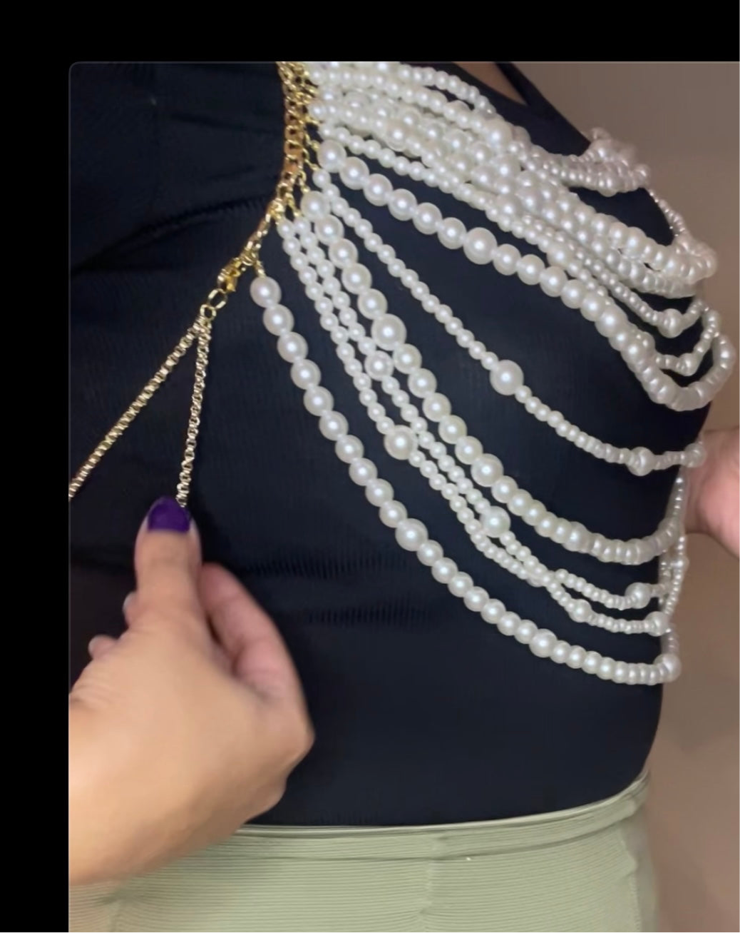Drape Pearl top