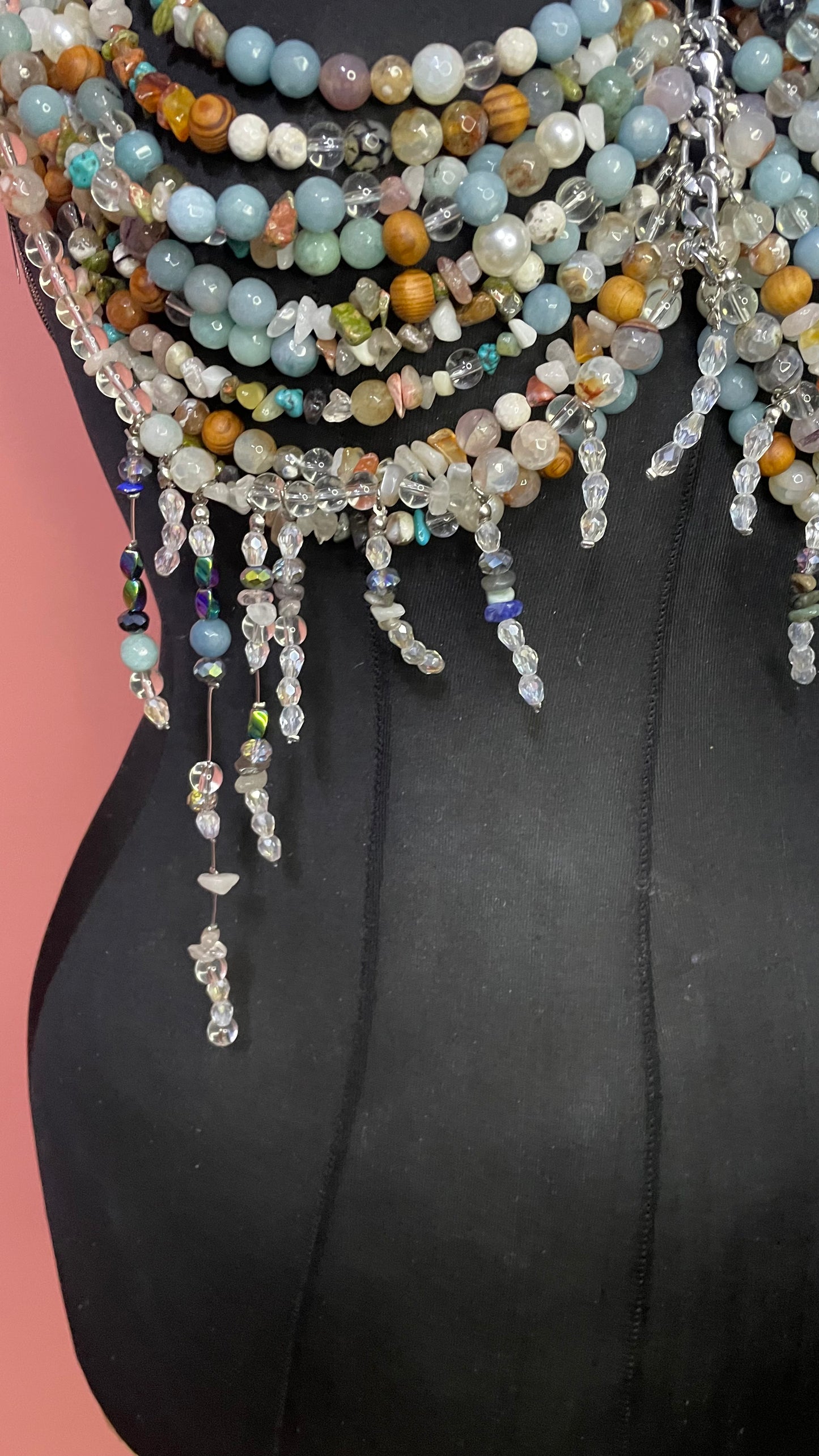 Silver Beaded Bralette