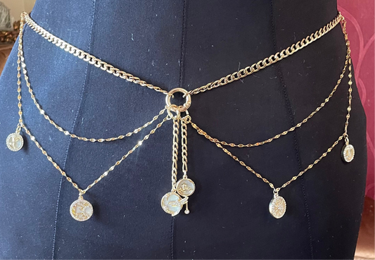 Classic Charms Layered waist chain