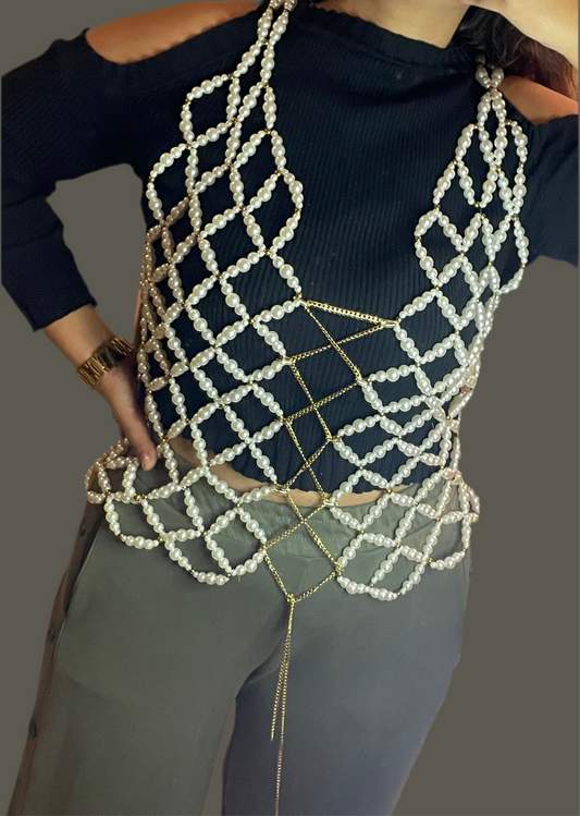 Bustier Pearl Top