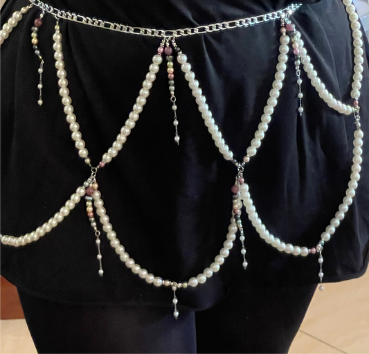 Silver Cascade Waist Chain